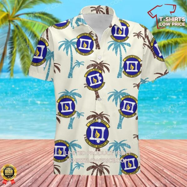 US Air Force 673d Force Support Squadron (PACAF) Hawaiian Shirt US Air Force 673d Force Support Squadron (PACAF) Hawaiian Shirt