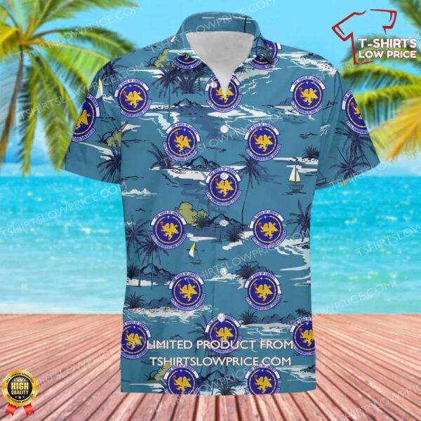 US Air Force 673d Communications Squadron (PACAF) Hawaiian Shirt US Air Force 673d Communications Squadron (PACAF) Hawaiian Shirt