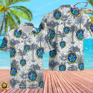 US Air Force 668th Alteration and Installation Squadron (AFISRA) Hawaiian Shirt