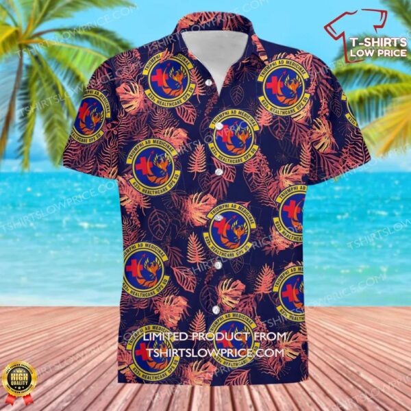 US Air Force 633d Healthcare Operations Squadron (ACC) Hawaiian Shirt US Air Force 633d Healthcare Operations Squadron (ACC) Hawaiian Shirt