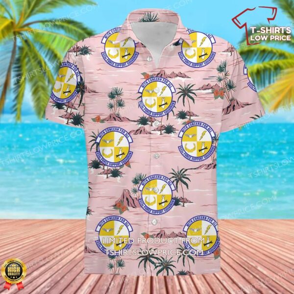 US Air Force 633d Force Support Squadron (ACC) Hawaiian Shirt US Air Force 633d Force Support Squadron (ACC) Hawaiian Shirt