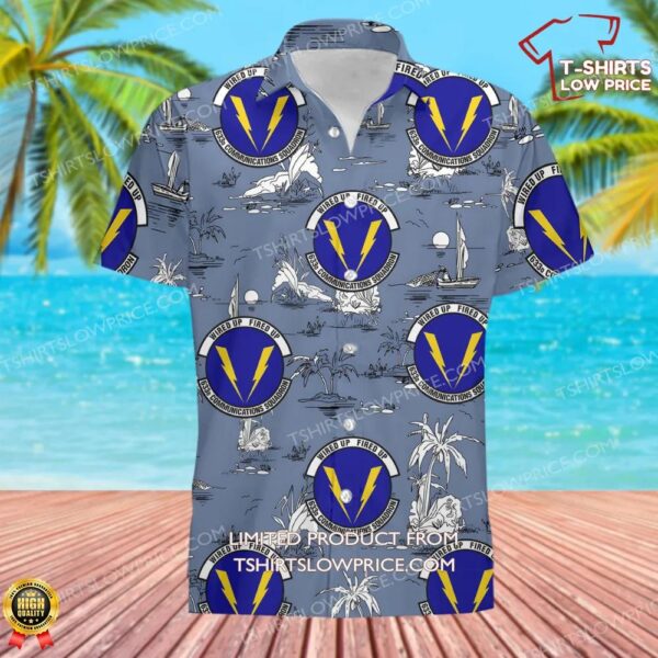 US Air Force 633d Communications Squadron (ACC) Hawaiian Shirt US Air Force 633d Communications Squadron (ACC) Hawaiian Shirt