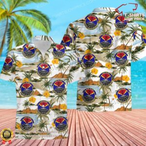 US Air Force 633d Civil Engineer Squadron (ACC) Hawaiian Shirt