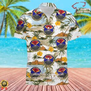 US Air Force 633d Civil Engineer Squadron (ACC) Hawaiian Shirt