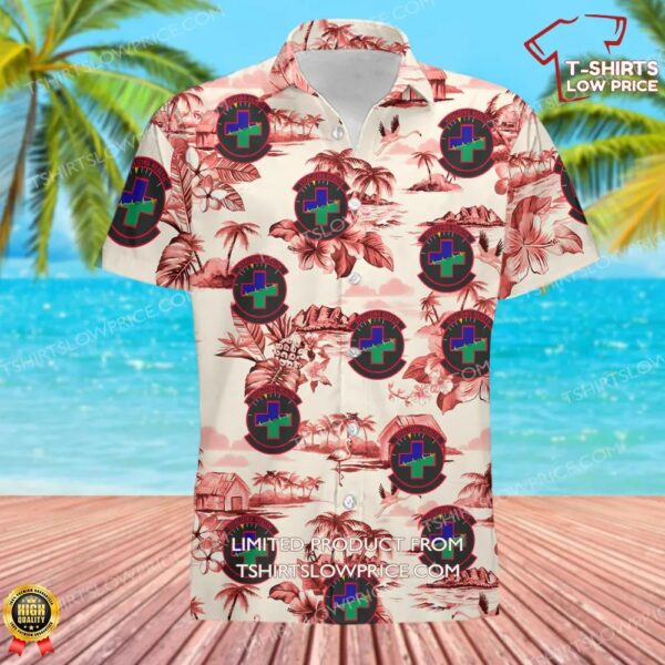 US Air Force 628th Healthcare Operations Squadron (AMC) Hawaiian Shirt US Air Force 628th Healthcare Operations Squadron (AMC) Hawaiian Shirt