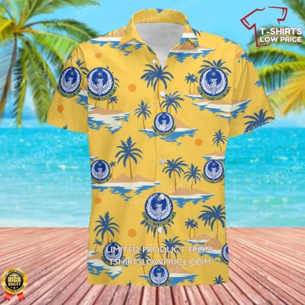 US Air Force 621st Mobility Support Operations Squadron (AMC) Hawaiian Shirt US Air Force 621st Mobility Support Operations Squadron (AMC) Hawaiian Shirt