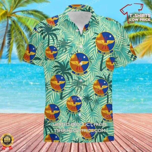 US Air Force 621st Air Mobility Operations Squadron (AMC) Hawaiian Shirt US Air Force 621st Air Mobility Operations Squadron (AMC) Hawaiian Shirt