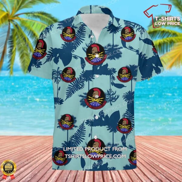 US Air Force 618th Air Communications Squadron (AMC) Hawaiian Shirt US Air Force 618th Air Communications Squadron (AMC) Hawaiian Shirt