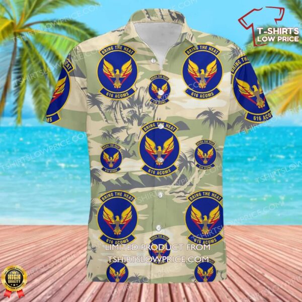 US Air Force 616th Air Communications Squadron (ACC) Hawaiian Shirt US Air Force 616th Air Communications Squadron (ACC) Hawaiian Shirt