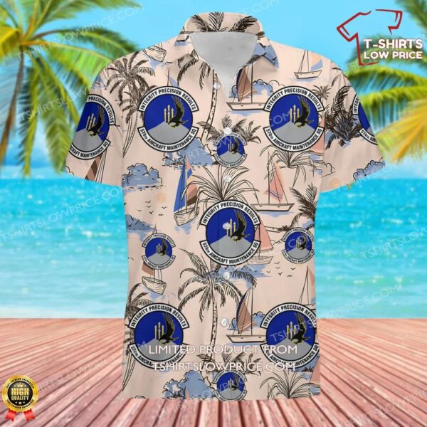 US Air Force 574th Aircraft Maintenance Squadron (AFMC) Hawaiian Shirt US Air Force 574th Aircraft Maintenance Squadron (AFMC) Hawaiian Shirt