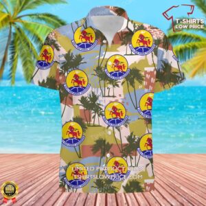 US Air Force 560th RED HORSE Squadron (AFRC) Hawaiian Shirt