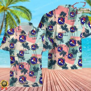 US Air Force 554th RED HORSE Squadron (PACAF) Hawaiian Shirt
