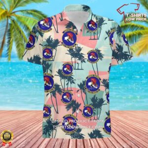 US Air Force 554th RED HORSE Squadron (PACAF) Hawaiian Shirt