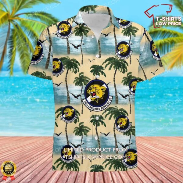 US Air Force 552d Logistics Support Squadron Hawaiian Shirt US Air Force 552d Logistics Support Squadron Hawaiian Shirt