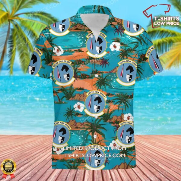 US Air Force 537th Airlift Squadron (PACAF) Hawaiian Shirt US Air Force 537th Airlift Squadron (PACAF) Hawaiian Shirt