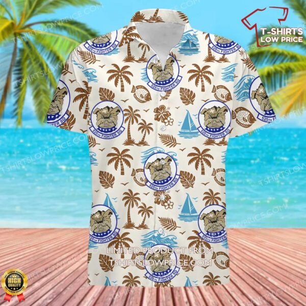 US Air Force 525th Fighter Squadron (PACAF) Hawaiian Shirt US Air Force 525th Fighter Squadron (PACAF) Hawaiian Shirt
