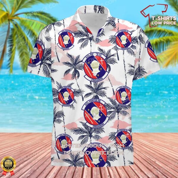 US Air Force 523d Fighter Squadron (ACC) Hawaiian Shirt US Air Force 523d Fighter Squadron (ACC) Hawaiian Shirt