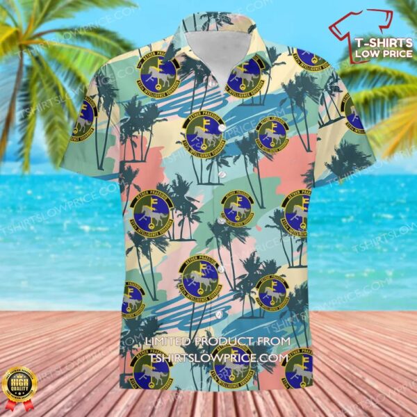 US Air Force 512th Intelligence Squadron Hawaiian Shirt US Air Force 512th Intelligence Squadron Hawaiian Shirt