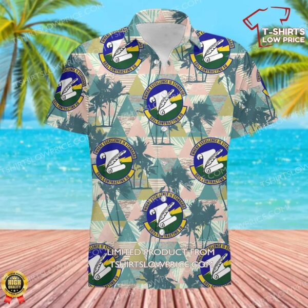 502d Contracting Squadron (AETC) Hawaiian Shirt 502d Contracting Squadron (AETC) Hawaiian Shirt