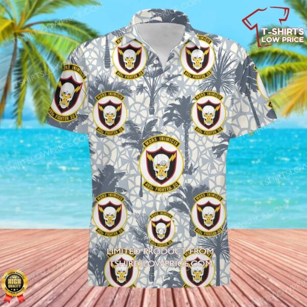 493d Fighter Squadron (USAFE) Hawaiian Shirt 493d Fighter Squadron (USAFE) Hawaiian Shirt
