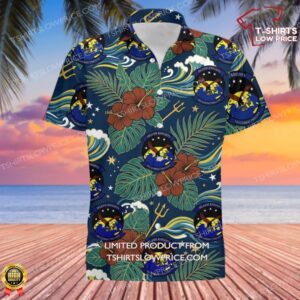 USA Marines Sea Combat 2-5 Island Knights Hawaiian Shirt