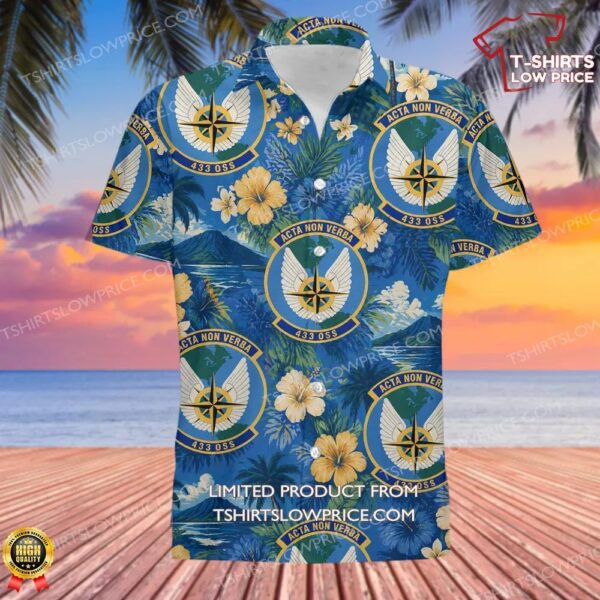 433d Operations Support Squadron (AFRC) Hawaiian Shirt 433d Operations Support Squadron (AFRC) Hawaiian Shirt