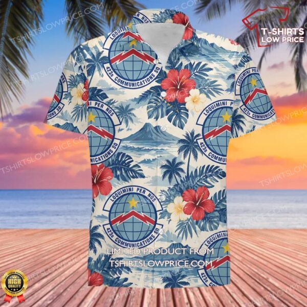 423d Communications Squadron (USAFE) Hawaiian Shirt 423d Communications Squadron (USAFE) Hawaiian Shirt