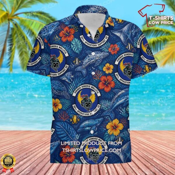 301 Operations Support Squadron (AFRC) Hawaiian Shirt 301 Operations Support Squadron (AFRC) Hawaiian Shirt