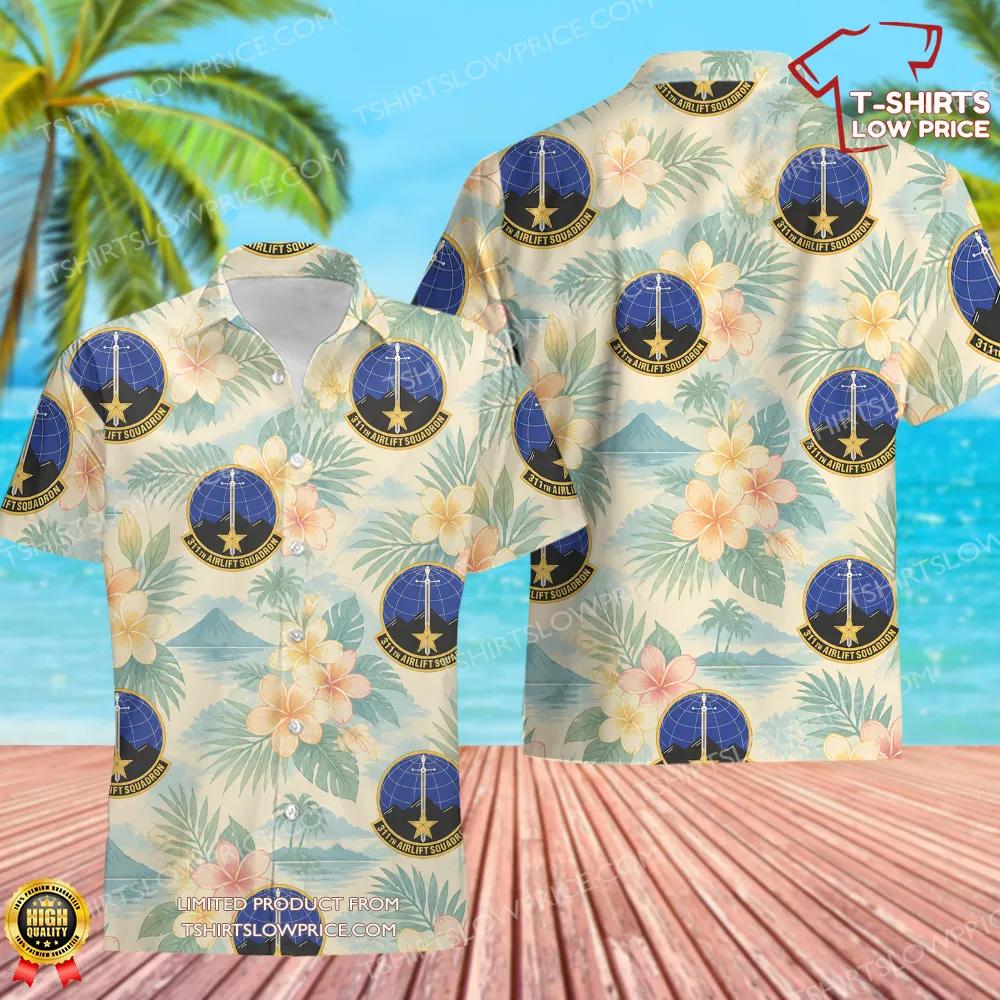 311 Airlift Squadron (AMC) Hawaiian Shirt 311 Airlift Squadron AMC Hawaiian Shirt 1