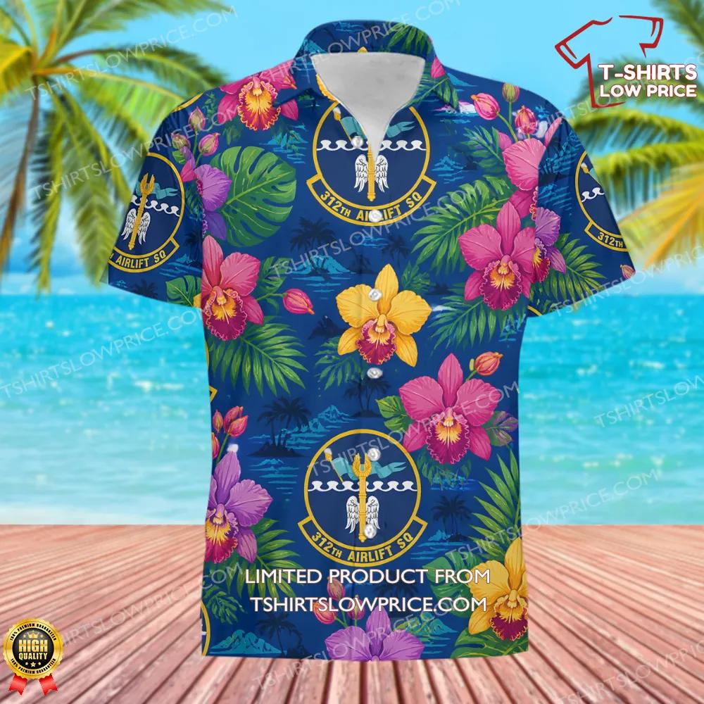 312 Airlift Squadron AFRC Hawaiian Shirt 2 312 Airlift Squadron AFRC Hawaiian Shirt 2