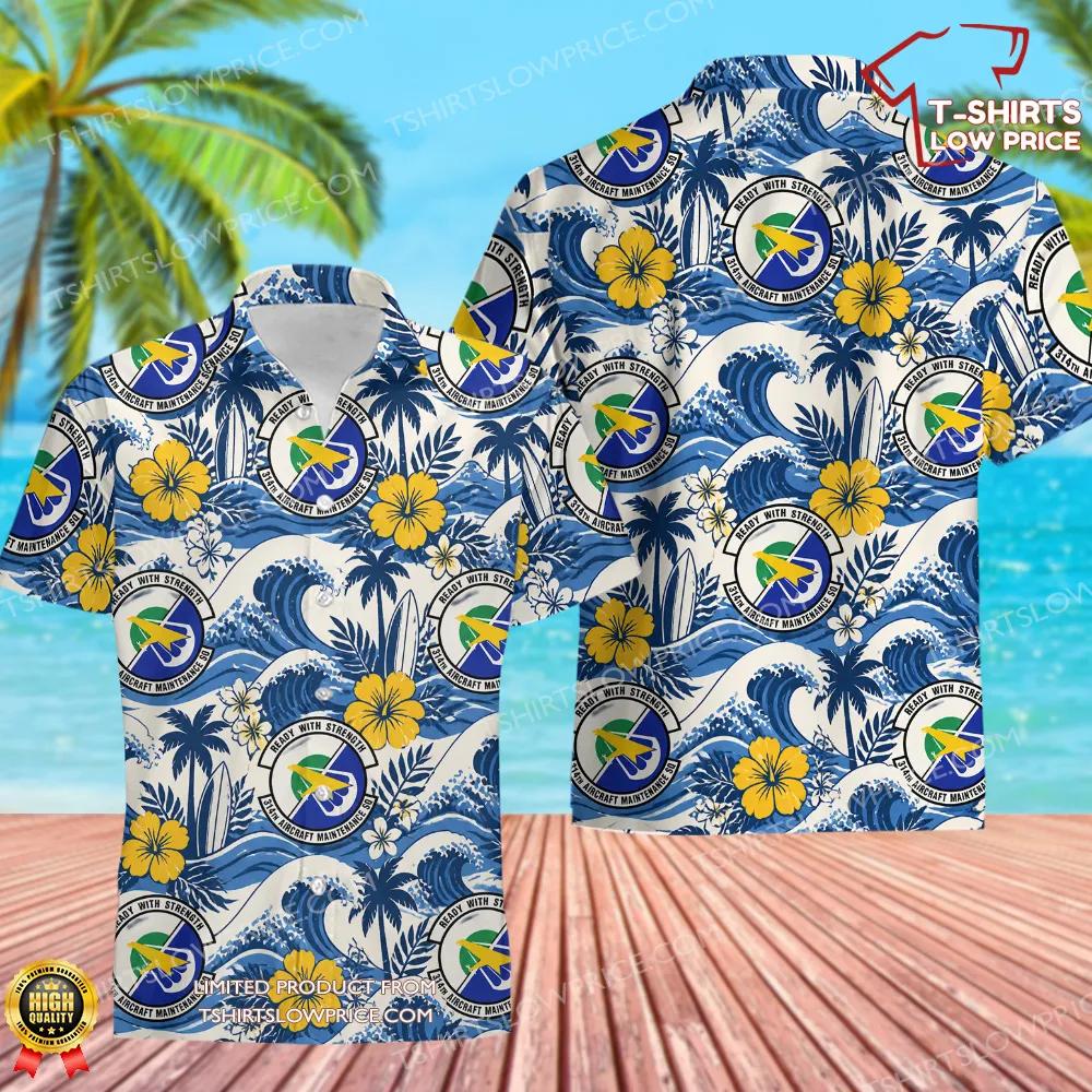 314 Aircraft Maintenance Squadron Hawaiian Shirt 314 Aircraft Maintenance Squadron Hawaiian Shirt 1