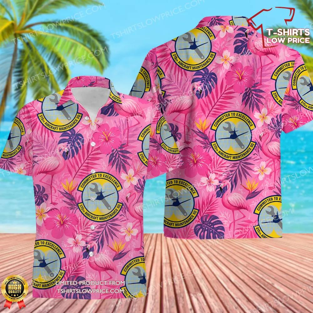 315 Aircraft Maintenance Squadron (AFRC) Hawaiian Shirt 315 Aircraft Maintenance Squadron AFRC Hawaiian Shirt 1