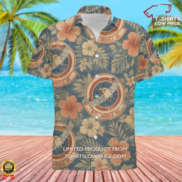 319 Missile Squadron (AFGSC) Hawaiian Shirt 319 Missile Squadron (AFGSC) Hawaiian Shirt