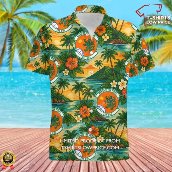321 Contingency Response Squadron (AMC) Hawaiian Shirt 321 Contingency Response Squadron (AMC) Hawaiian Shirt