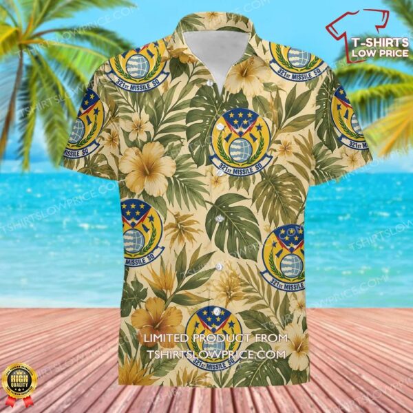 321 Missile Squadron (AFGSC) Hawaiian Shirt 321 Missile Squadron (AFGSC) Hawaiian Shirt
