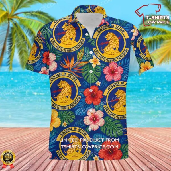 324 Intelligence Squadron (ACC) Hawaiian Shirt 324 Intelligence Squadron (ACC) Hawaiian Shirt