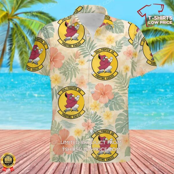 334 Fighter Squadron (ACC) Hawaiian Shirt 334 Fighter Squadron (ACC) Hawaiian Shirt