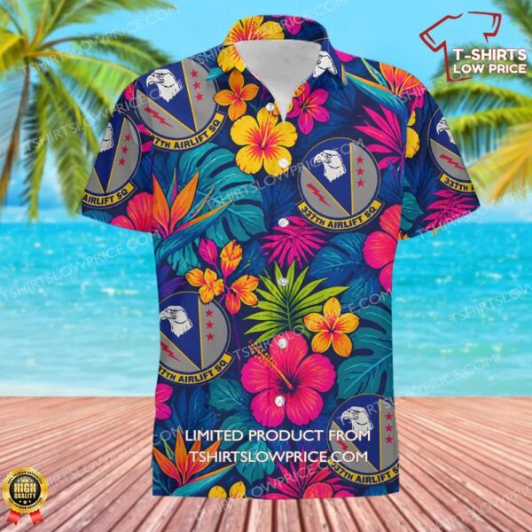 337 Airlift Squadron (AFRC) Hawaiian Shirt 337 Airlift Squadron (AFRC) Hawaiian Shirt