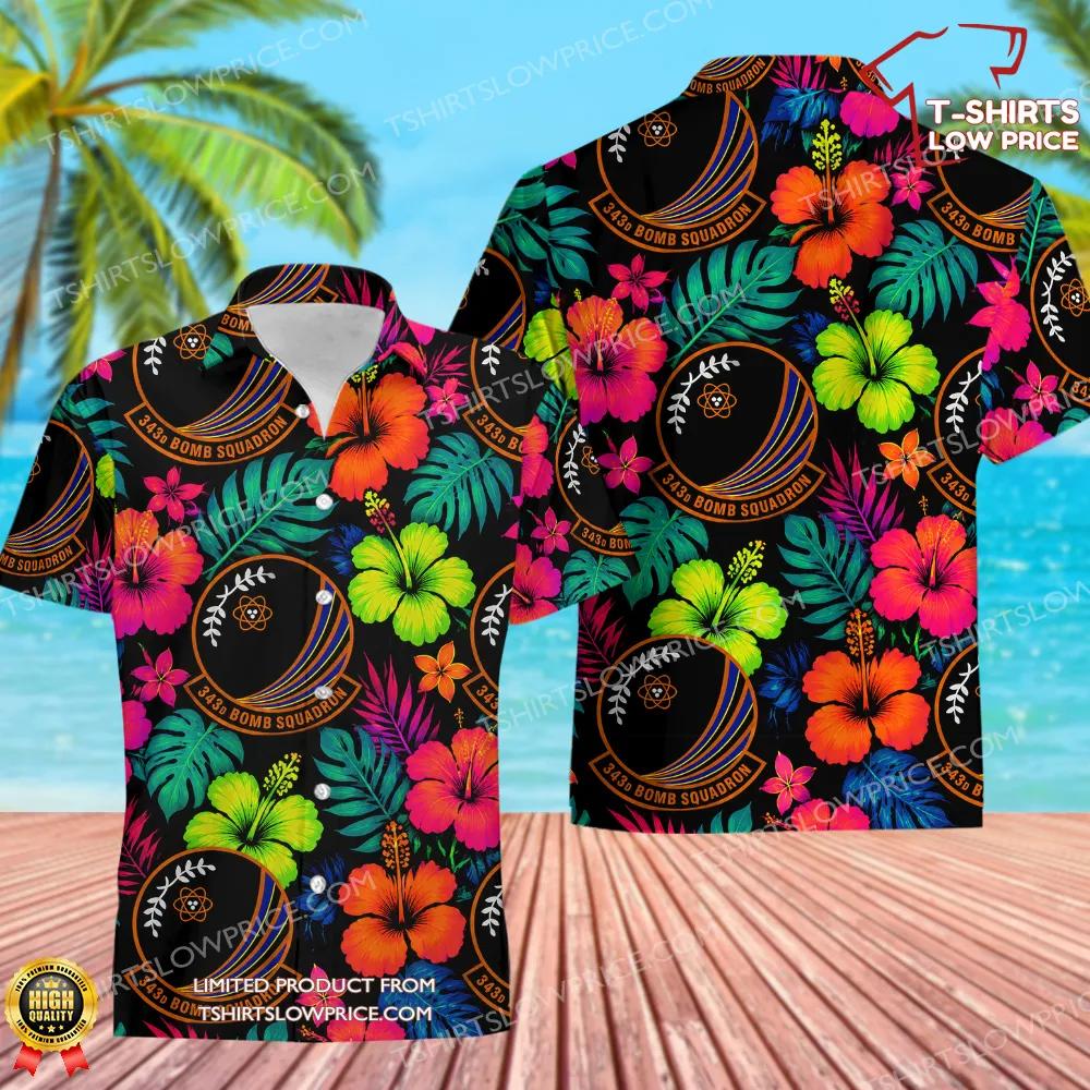 343 Bomb Squadron (AFRC) Hawaiian Shirt 343 Bomb Squadron AFRC Hawaiian Shirt 1