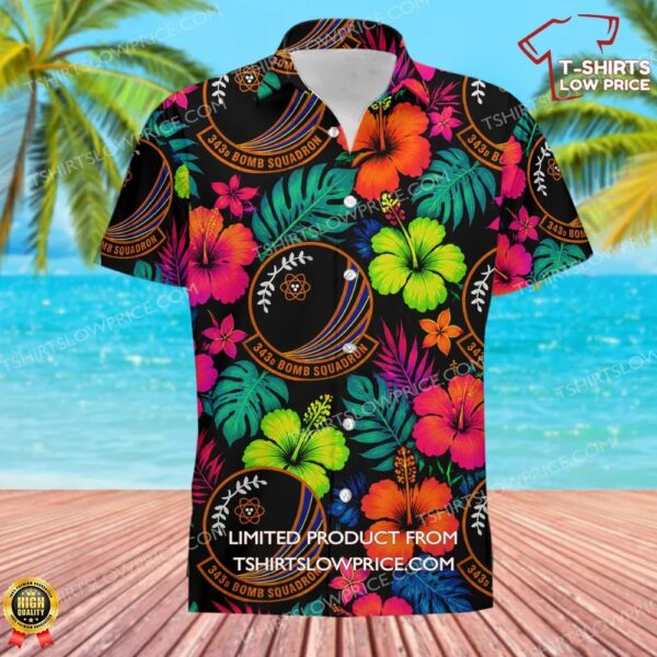 343 Bomb Squadron (AFRC) Hawaiian Shirt 343 Bomb Squadron (AFRC) Hawaiian Shirt