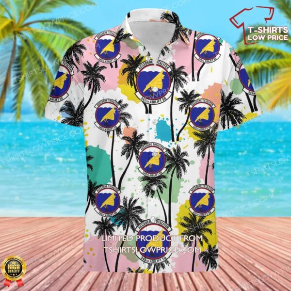 345 Airlift Squadron (AMC) Hawaiian Shirt 345 Airlift Squadron (AMC) Hawaiian Shirt