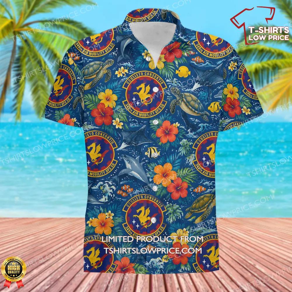 349 Air Mobility Operations Squadron AFRC Hawaiian Shirt 2 349 Air Mobility Operations Squadron AFRC Hawaiian Shirt 2