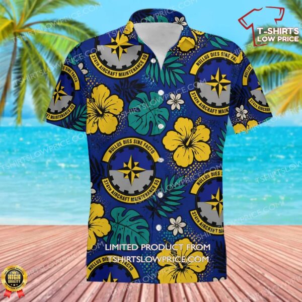 374 Aircraft Maintenance Squadron (PACAF) Hawaiian Shirt 374 Aircraft Maintenance Squadron (PACAF) Hawaiian Shirt