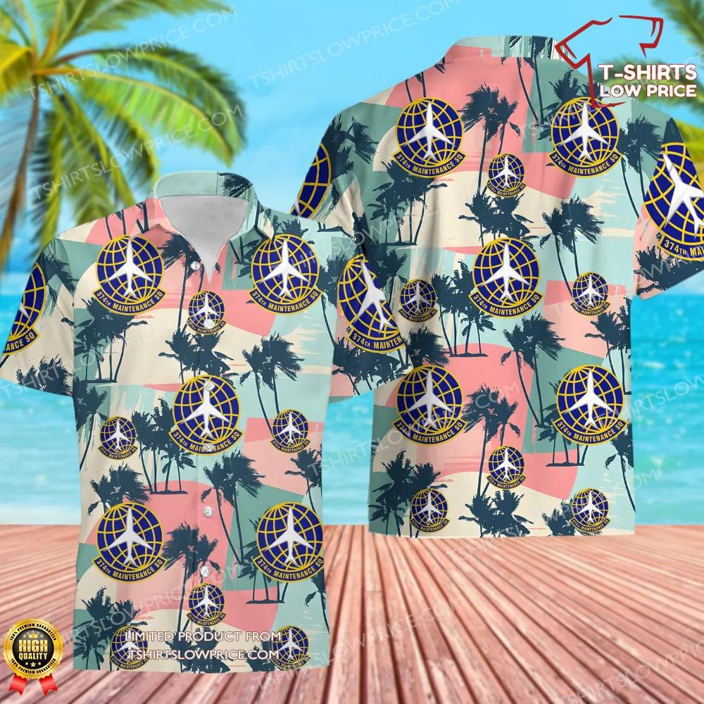 374 Maintenance Squadron (PACAF) Hawaiian Shirt 374 Maintenance Squadron PACAF Hawaiian Shirt 1