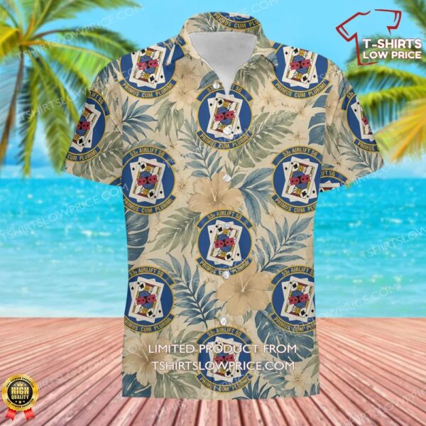 53 Airlift Squadron (AMC) Hawaiian Shirt 53 Airlift Squadron (AMC) Hawaiian Shirt