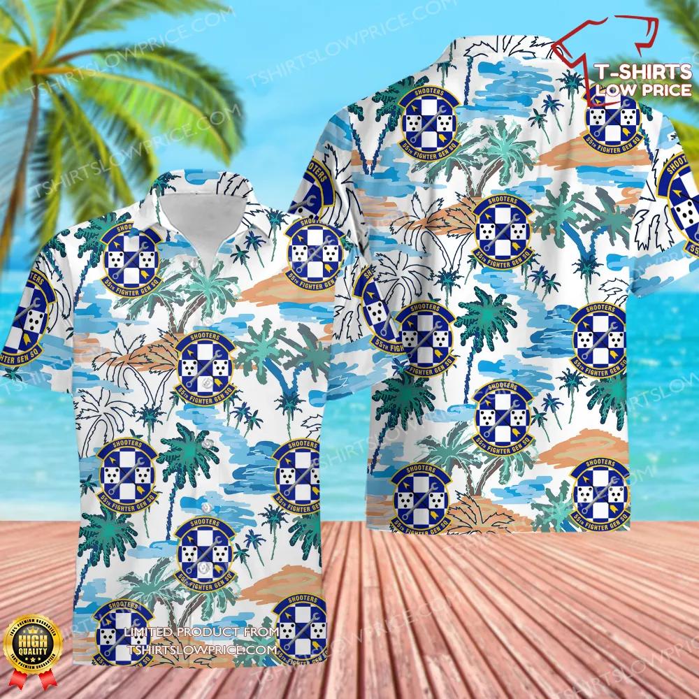 55 Fighter Generation Squadron (ACC) Hawaiian Shirt 55 Fighter Generation Squadron ACC Hawaiian Shirt