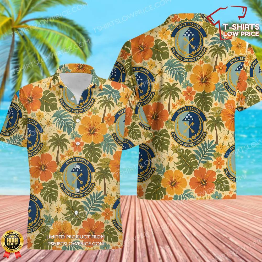 55 Force Support Squadron (ACC) Hawaiian Shirt 55 Force Support Squadron ACC Hawaiian Shirt 1