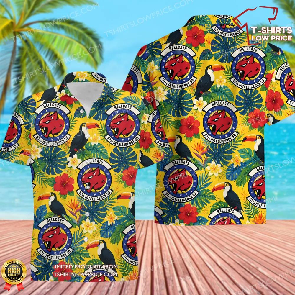 57 Intelligence Squadron (ACC) Hawaiian Shirt 57 Intelligence Squadron ACC Hawaiian Shirt 1