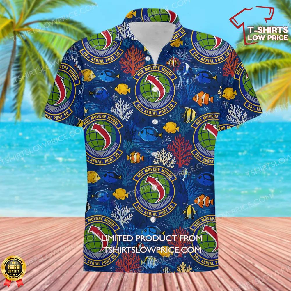 58 Aerial Port Squadron AFRC Hawaiian Shirt 2 58 Aerial Port Squadron AFRC Hawaiian Shirt 2