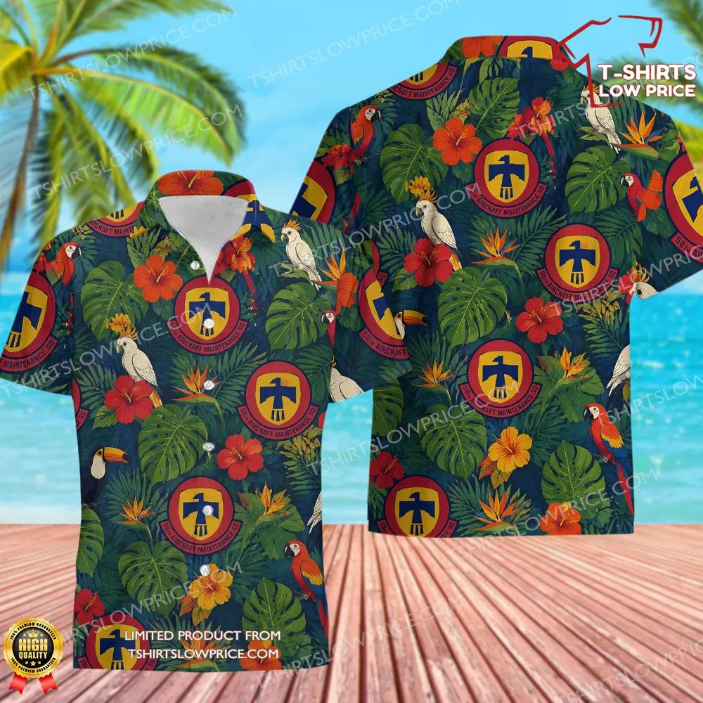 58 Aircraft Maintenance Squadron (AETC) Hawaiian Shirt 58 Aircraft Maintenance Squadron AETC Hawaiian Shirt 1